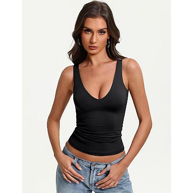 Avidlove Tank Top for Women Deep V Neck