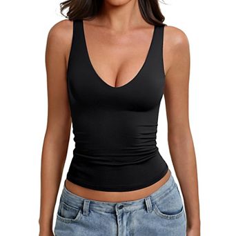 Avidlove Tank Top for Women Deep V Neck