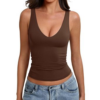 Avidlove Tank Top for Women Deep V Neck