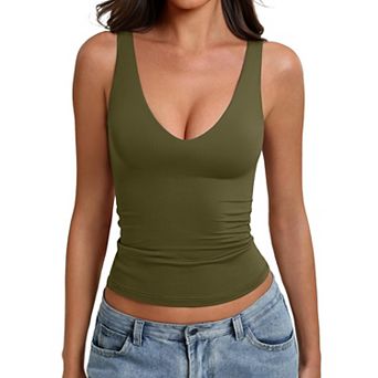 Avidlove Tank Top for Women Deep V Neck