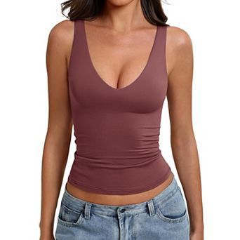 Avidlove Tank Top for Women Deep V Neck