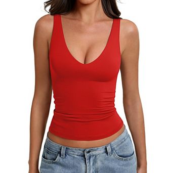 Avidlove Tank Top for Women Deep V Neck