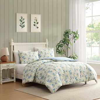 Laura Ashley Blossom Dance Comforter Set with Shams