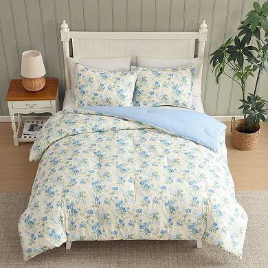 Laura Ashley Blossom Dance Comforter Set with Shams