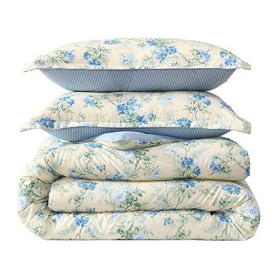 Laura Ashley Blossom Dance Comforter Set with Shams