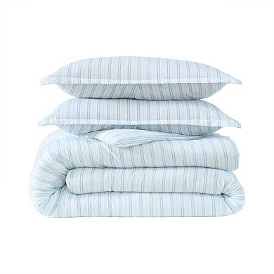 Laura Ashley Dilly Dally Stripe Comforter Set with Shams