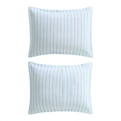 Laura Ashley Dilly Dally Stripe Comforter Set with Shams