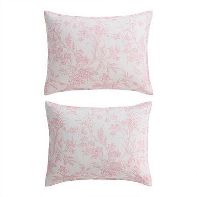 Laura Ashley Natalie Comforter Set with Coordinating Throw Pillows