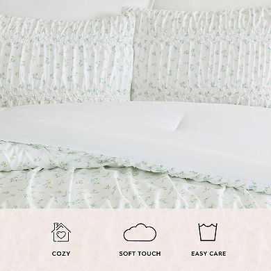 Laura Ashley Rosebuddies Comforter Set with Shams