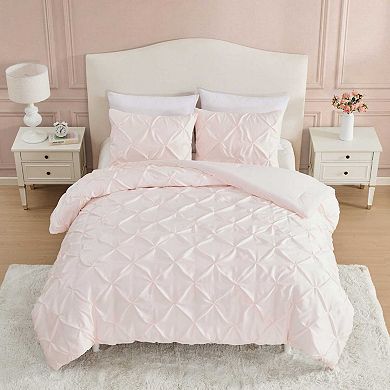 Laura Ashley Satin Pintuck Comforter Set with Shams