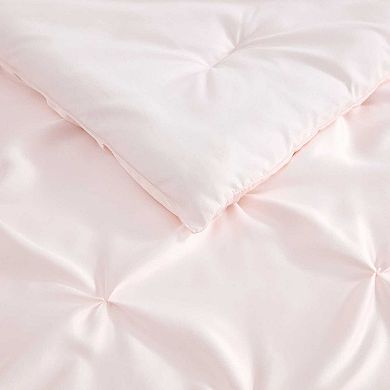 Laura Ashley Satin Pintuck Comforter Set with Shams