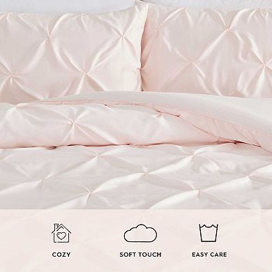 Laura Ashley Satin Pintuck Comforter Set with Shams
