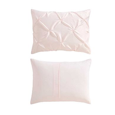 Laura Ashley Satin Pintuck Comforter Set with Shams