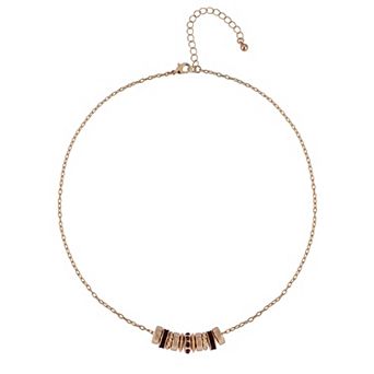 Emberly Polished Enamel Birthstone Necklace