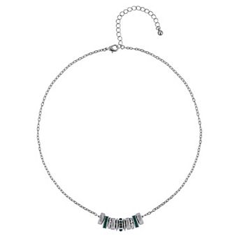 Emberly Polished Enamel Birthstone Necklace