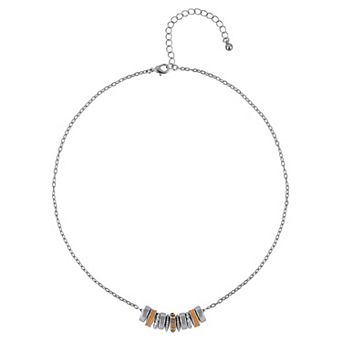 Emberly Polished Enamel Birthstone Necklace