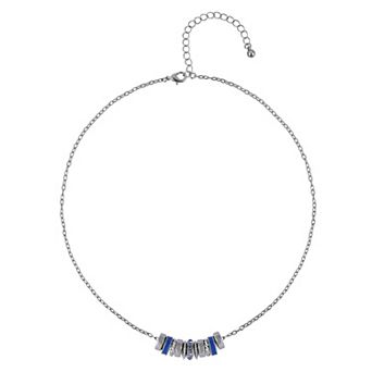 Emberly Polished Enamel Birthstone Necklace