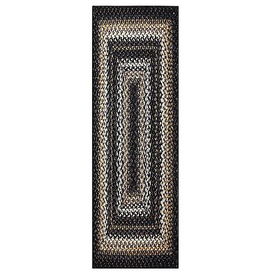 Washable Boho Braided Printed Small Entryway Area Rug Doormat