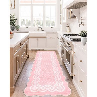 Washable Boho Braided Printed Small Entryway Area Rug Doormat