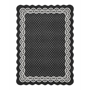 Washable Boho Braided Printed Small Entryway Area Rug Doormat