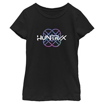 Girls 6-16 K-Pop Demon Hunters Huntrix Logo Graphic Tee