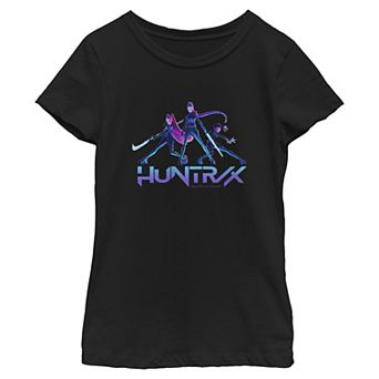 Girls 6-16 K-Pop Demon Hunters Huntrix Battle Pose Graphic Tee