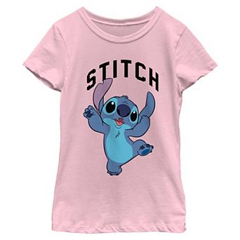 Girls 6-16 Disney's Lilo & Stitch Silly Jump Stitch Graphic Tee