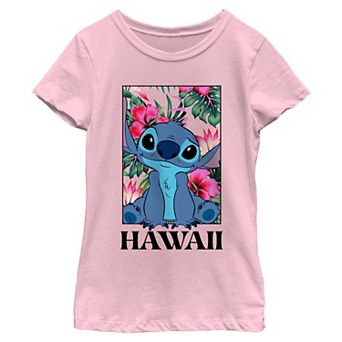 Girls 6-16 Disney's Lilo & Stitch Hawaii Floral Frame Graphic Tee