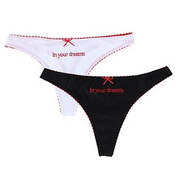 CTM Women's In Your Dreams Scallop Trim Panty (2 Pack)