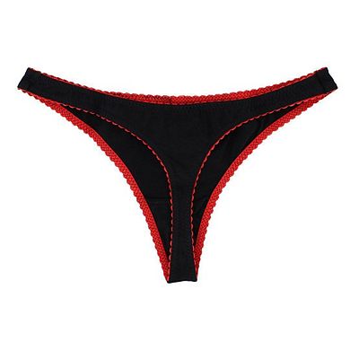 CTM Women's In Your Dreams Scallop Trim Panty (2 Pack)