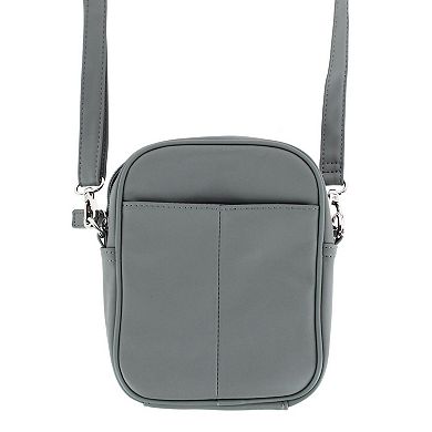 Cal-Wyn Women's Leather Phone Pocket Crossbody Handbag