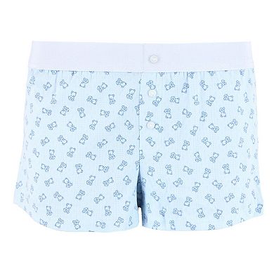 CTM Women's Teddy Bear Pointelle Pajama Short 2 Pack by StrawberryKiss