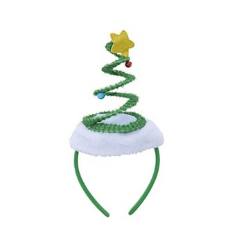 Coil Christmas Tree Star Headband