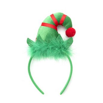 Elf Hat Headband With Feather Detail