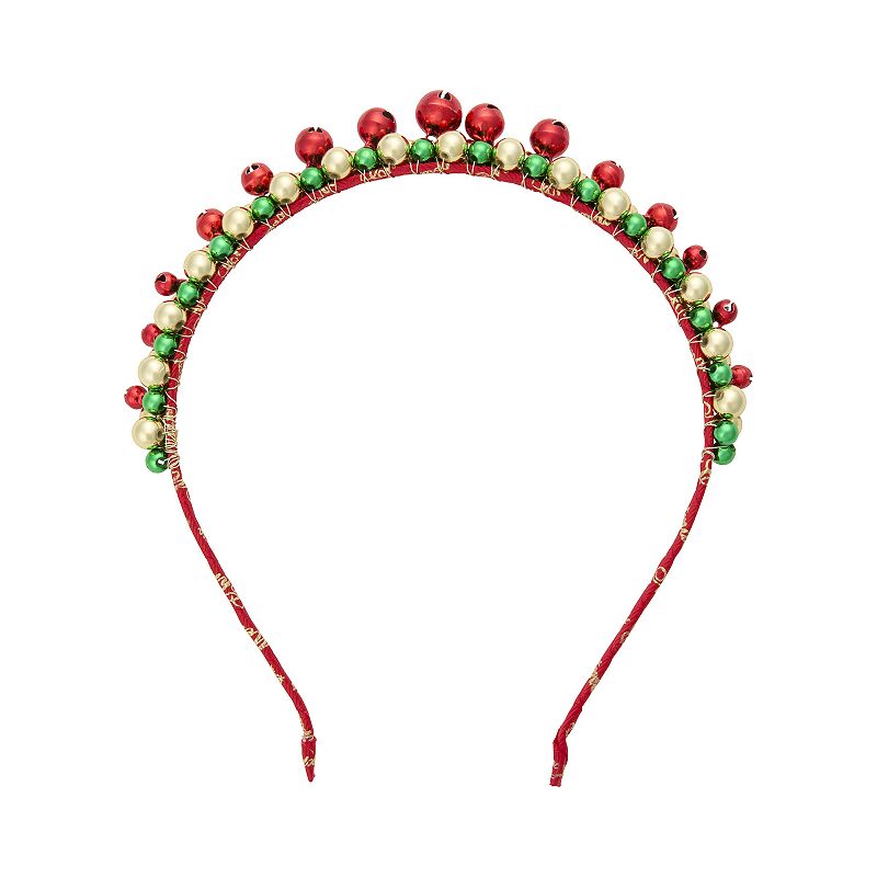 Holiday Jingle Bells Headband, Red