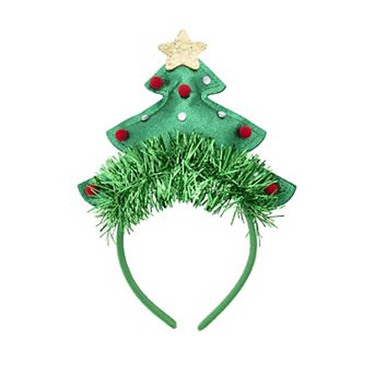 Christmas Tree Headband With Embellishments