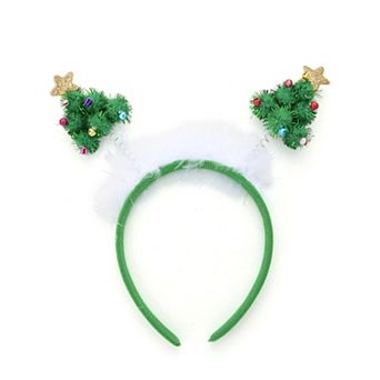 Christmas Tree Headband With Embellished Trees