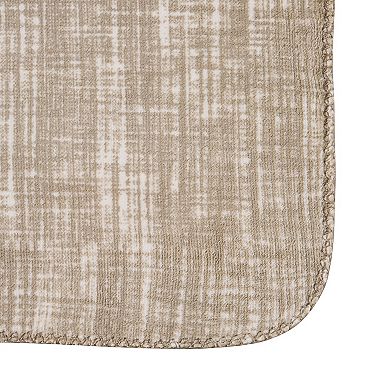Tahari Home Capri Reversible Printed Plush Throw Blanket