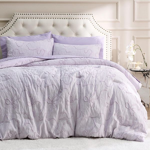 Bedsure Bow GentleSoft™ Comforter Set and Pillowcase