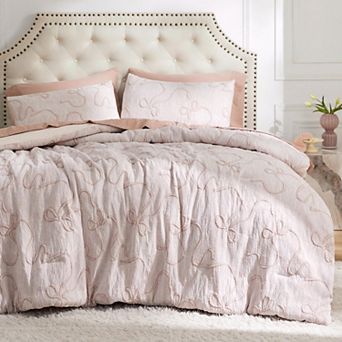 Bedsure Bow GentleSoft™ Comforter Set and Pillowcase
