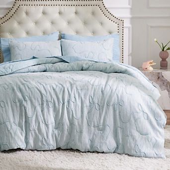 Bedsure Bow GentleSoft™ Comforter Set and Pillowcase