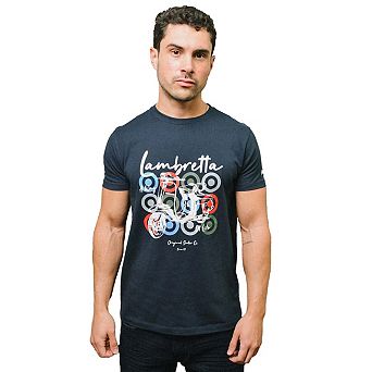 Lambretta Mens Scooter Branded T-Shirt