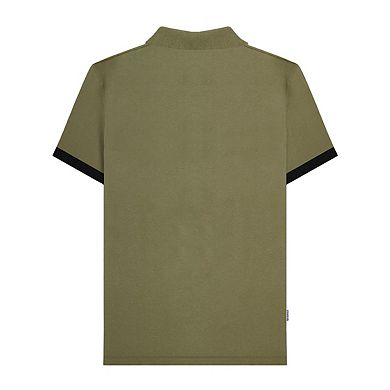 Lambretta Mens Vintage Panelled Polo Shirt