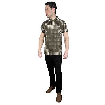 Lambretta Mens SS25 Geometric Polo Shirt