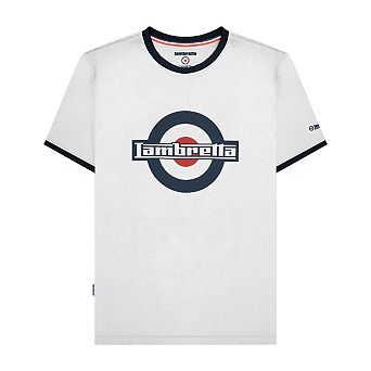 Lambretta Mens SS25 Ringer Logo T-Shirt