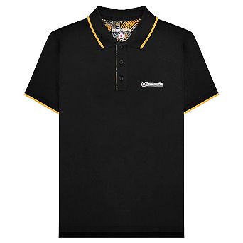 Lambretta Mens Paisley Lined Polo Shirt