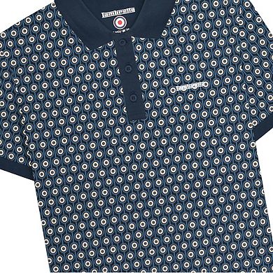 Lambretta Mens Roundel Geometric Big & Tall Polo Shirt