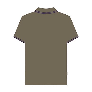 Lambretta Mens SS25 Two Tone Tipped Polo Shirt