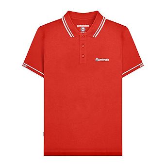 Lambretta Mens SS25 Branded Sleeve Polo Shirt