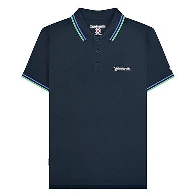 Lambretta Mens SS25 Twin Tip Polo Shirt